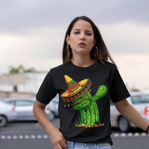 Artesania mexicana cactus tshirt cactus gift ideas mexican shirt women mexican girls clothing mexican art print plus size graphic tees