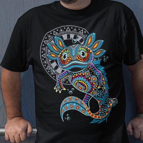 Axolotl Art Aztec Art Print Axolotl 