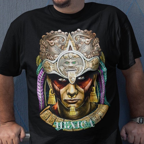 Quetzalcoatl Aztec Art Print Mexican Tshirt Mexico Shirts - Etsy