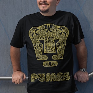 Aztec Art Print Mexican Futbol Shirt for Men - Liga MX Soccer Tee image 1