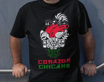 Chicano shirts aztec art print chicano pride mexican shirt men mexico shirts mexican clothing men chicano art regalo para hombre