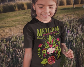Mexican Heritage Kids T-Shirt – Spanish Girl Design