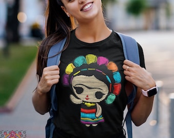 Mexican Womens Short Sleeve T Shirt Latino Elements Sombrero Summer Tops Small