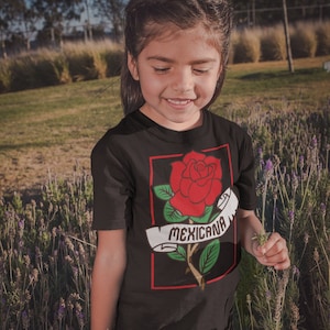 Colorful Mexican Girl Shirt, Unique Kids Clothing with Pride Theme