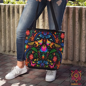 Artesania mexicana mexican tote bag otomi print regalo para mujer boho beach bag cute girlfriend gift best friend gifts long distance