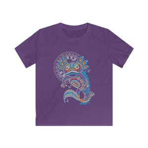 Kids Axolotl Shirt – Mexican Folk Art Ajolote Youth Graphic Tee