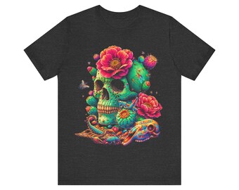 Squalo Zucchero Di Squalo Teschio Calavera Messico Giorno Maglietta - Foto 8