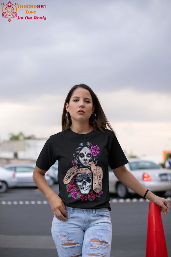 Camiseta catrina mexicana deals