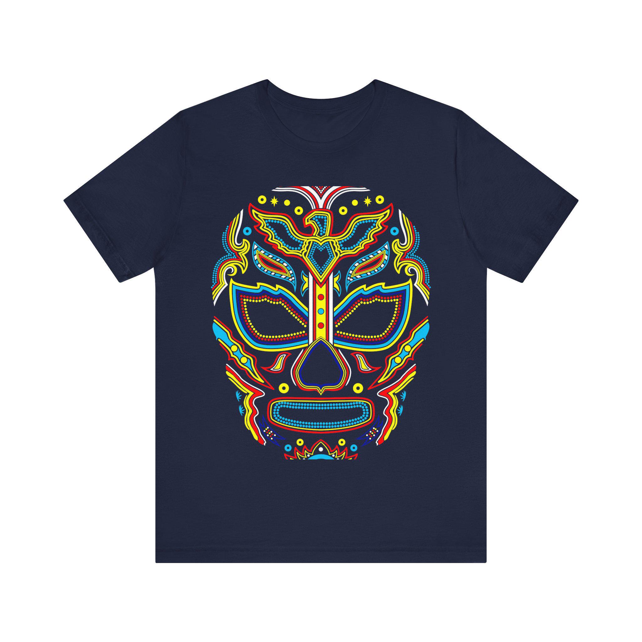 ルチャリブレシャツ コットンTシャツ：メキシコのレスラーデザイン 