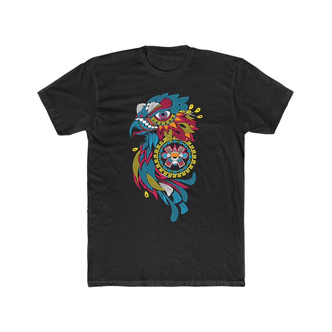 Mexican Tshirt Folk Art Mexico Aztec Art Print Mexican - Etsy