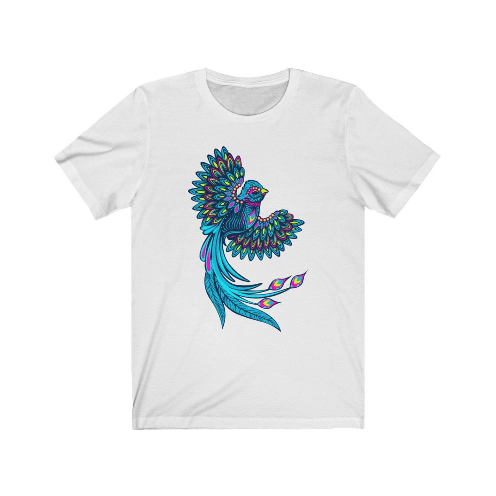 Bird T Shirt Quetzal Art Mexican Shirt Women Bird Print T | Etsy