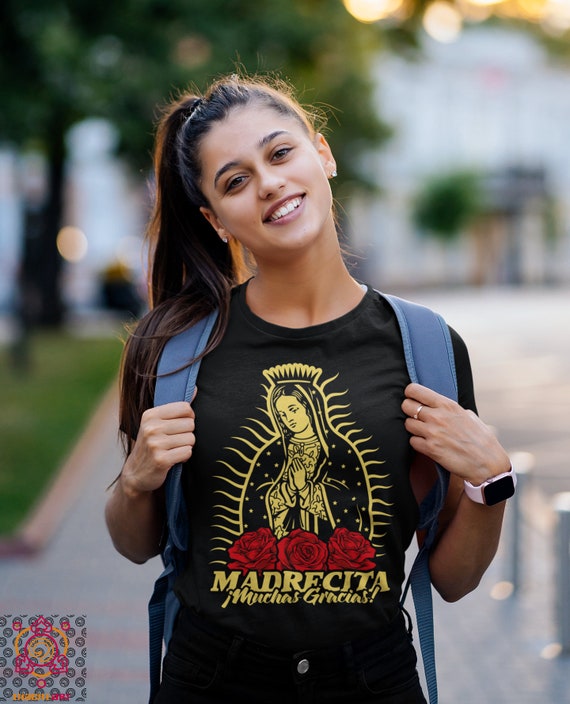 Camiseta grafica de la Santisima Virgen Maria de Guadalupe regalo para mujeres ropa catolica Etsy Mexico