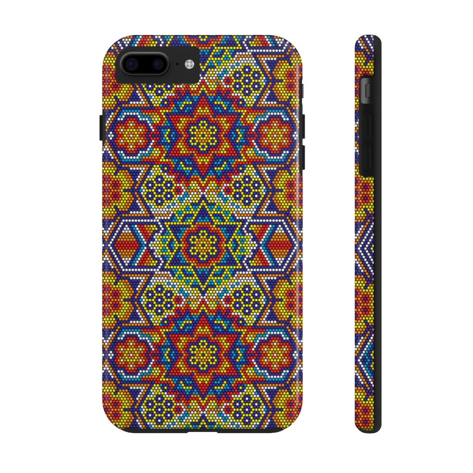 Tough phone case huichol art mexican case custom iphone 11 Etsy