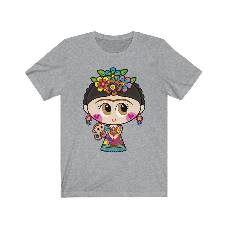 Camisa mexicana camisa mexicana mujeres muñecas mexicanas chicas mexicanas ropa arte mexicano estampado camiseta mexicana blusa mexicana Athletic Heather