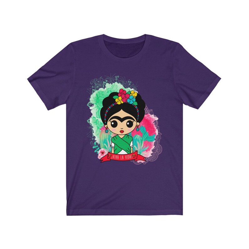 Chicas mexicanas ropa mexicana chica camisa mexican folk arte impresión arte popular México camisa méxico mujeres regalo para mujer Team Purple