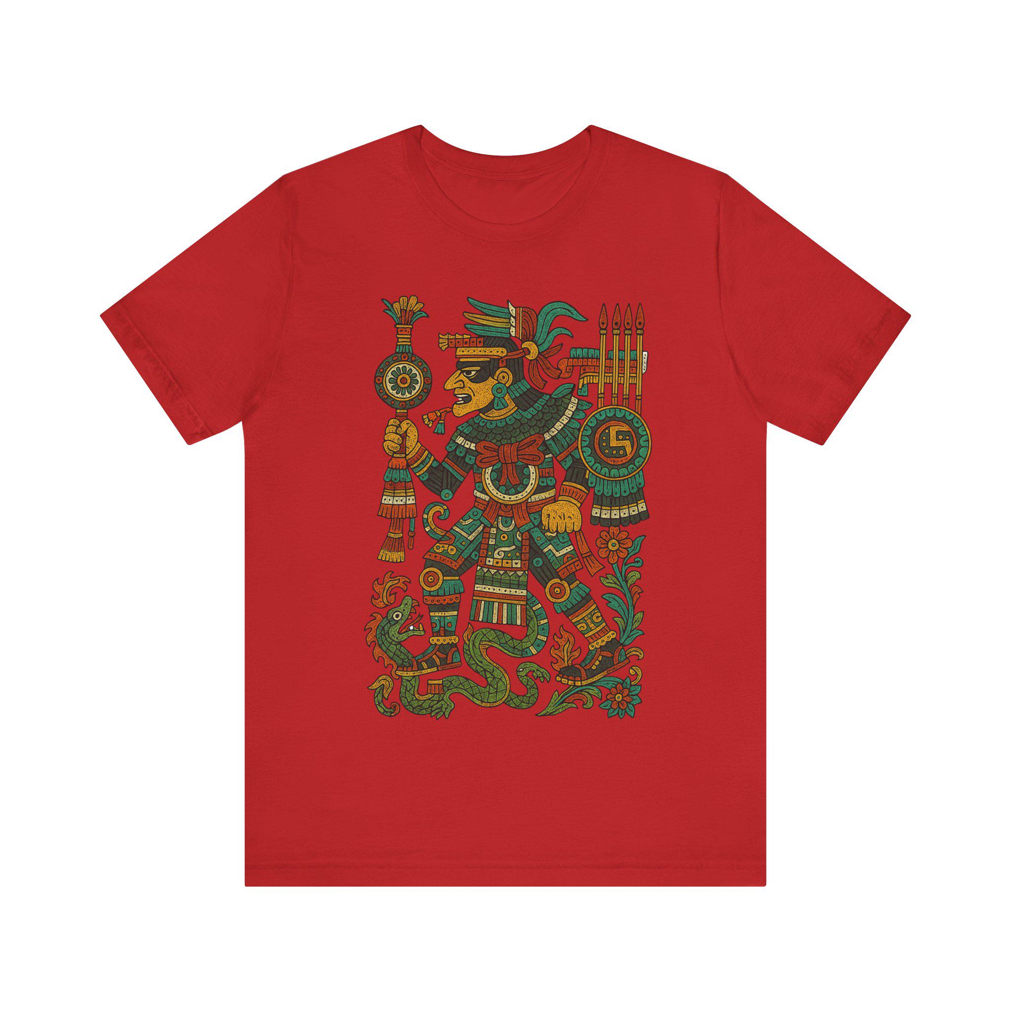 メンズ アステカ トラトアニ ルーラー グラフィック Tシャツ：メキシコ