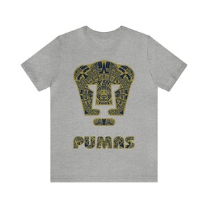 Aztec Art Print Mexican Futbol Shirt for Men - Liga MX Soccer Tee Athletic Heather