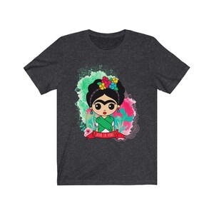 Chicas mexicanas ropa mexicana chica camisa mexican folk arte impresión arte popular México camisa méxico mujeres regalo para mujer Dark Grey Heather