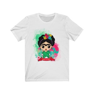 Chicas mexicanas ropa mexicana chica camisa mexican folk arte impresión arte popular México camisa méxico mujeres regalo para mujer White