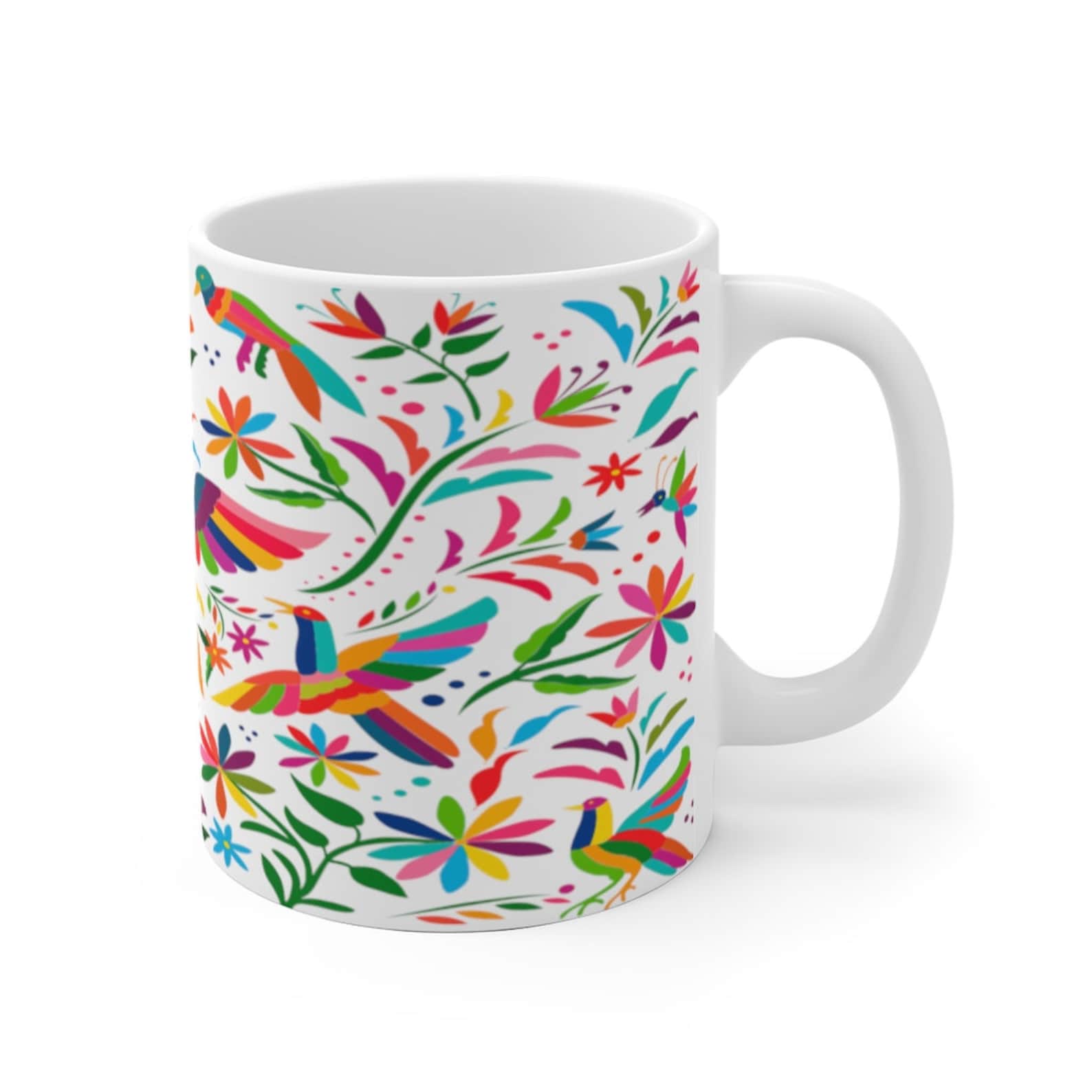 Mexican Coffee Mug Otomi Print Hot Chocolate Mugs Mexican Art | Etsy