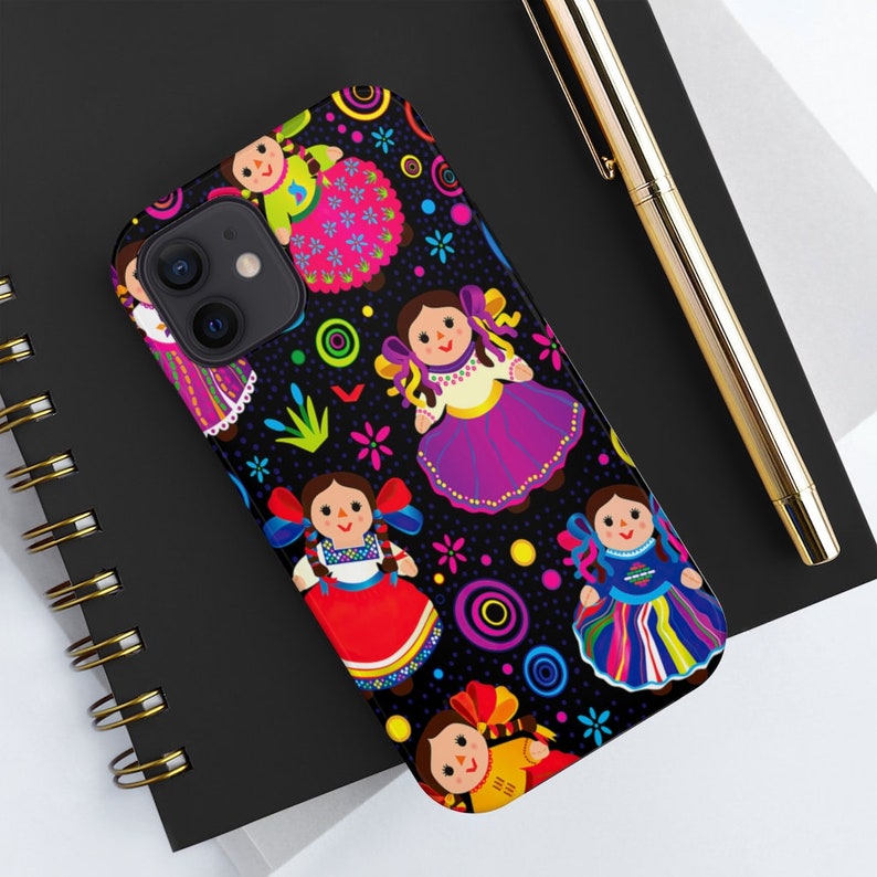 Tough Phone Case Mexican Dolls Mexican Case Custom Iphone 11 Etsy