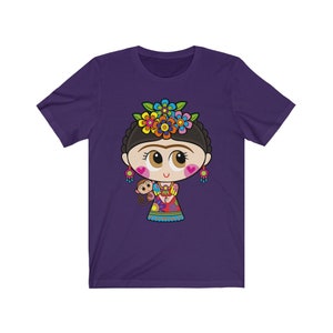 Camisa mexicana camisa mexicana mujeres muñecas mexicanas chicas mexicanas ropa arte mexicano estampado camiseta mexicana blusa mexicana Team Purple