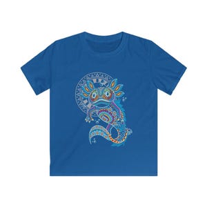 Kids Axolotl Shirt – Mexican Folk Art Ajolote Youth Graphic Tee