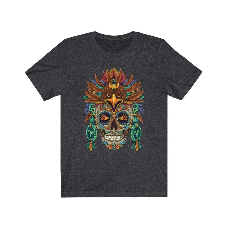 Mens Aztec Shirt Warrior Print Mexican Tshirt Aztec Art Print Etsy