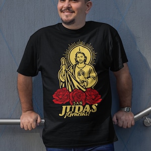 San Judas Tadeo Christian Shirt for Men - Unique Faith Gifts For Him