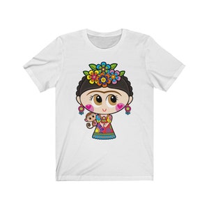 Camisa mexicana camisa mexicana mujeres muñecas mexicanas chicas mexicanas ropa arte mexicano estampado camiseta mexicana blusa mexicana White