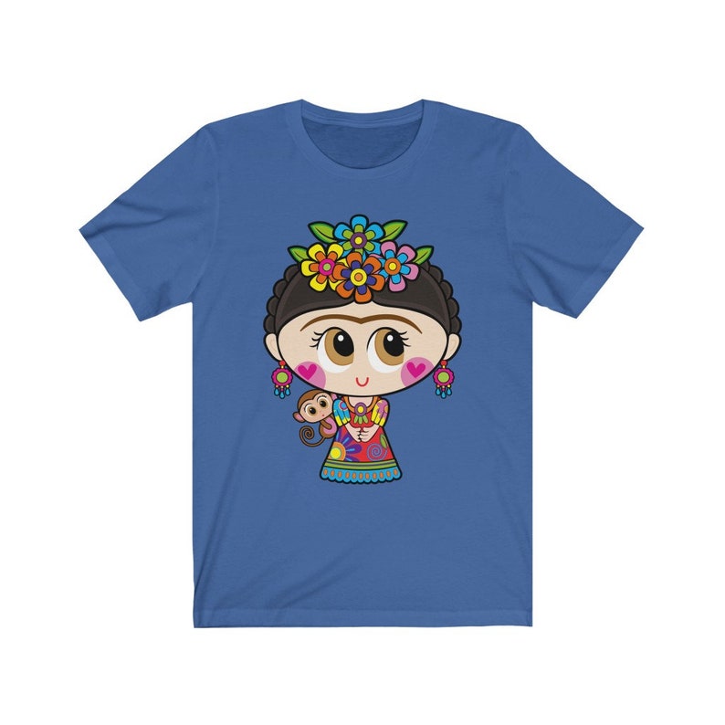 Camisa mexicana camisa mexicana mujeres muñecas mexicanas chicas mexicanas ropa arte mexicano estampado camiseta mexicana blusa mexicana True Royal