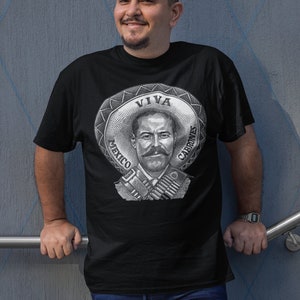 Viva Mexico Pancho Villa Mexican Graphic T-Shirt Plus Size Vintage Tee