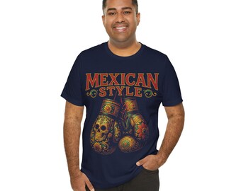 メキシコ風ボクシンググローブTシャツ：アスリートのプライド
