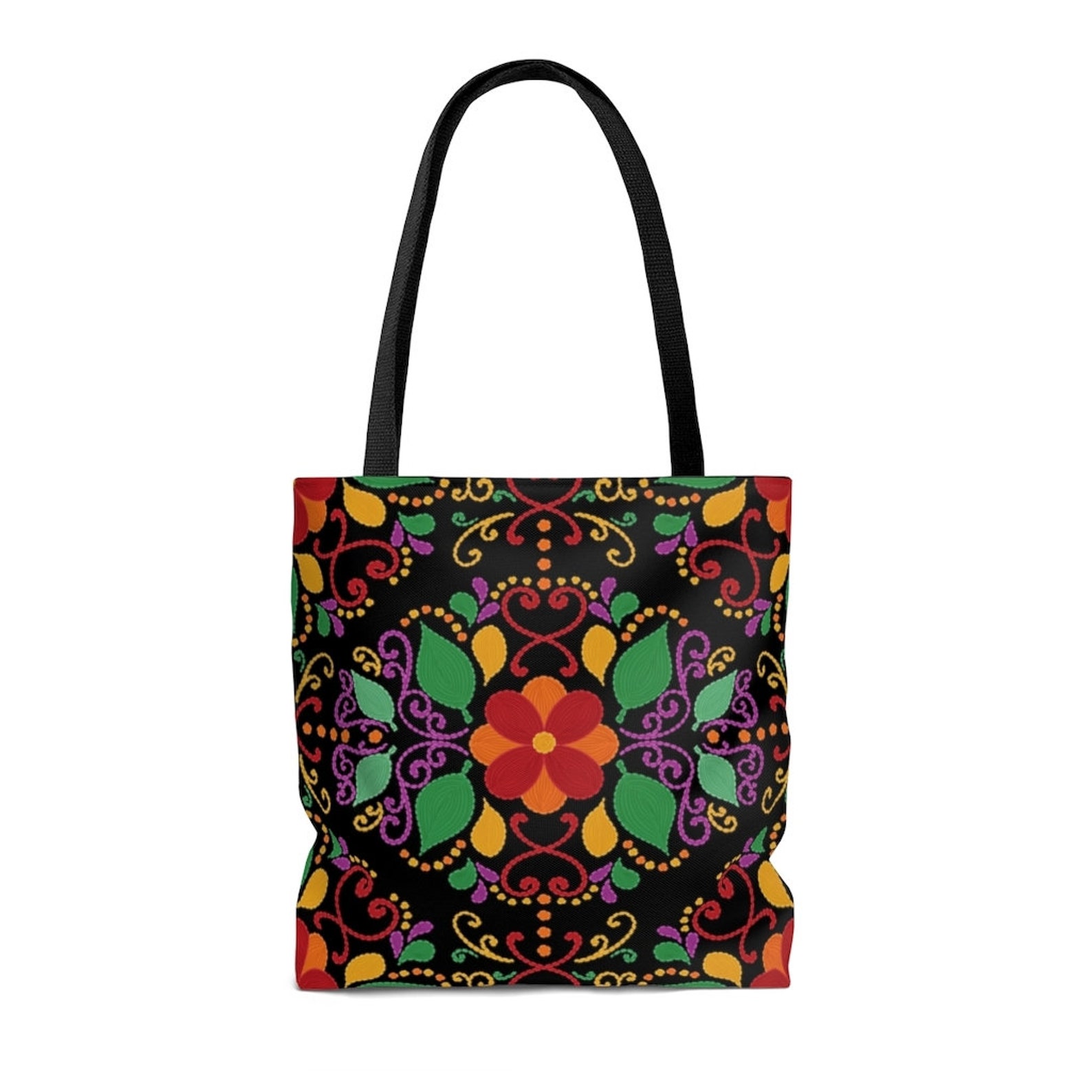 Mexican Tote Bag Mexican Art Print Fabric Shoulder Bag Book | Etsy