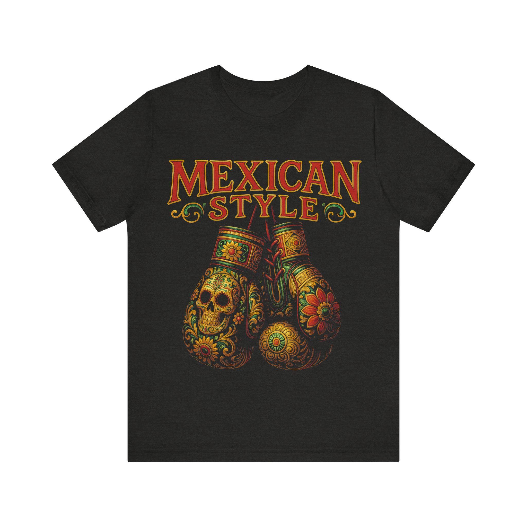 メキシコ風ボクシンググローブTシャツ：アスリートのプライド 