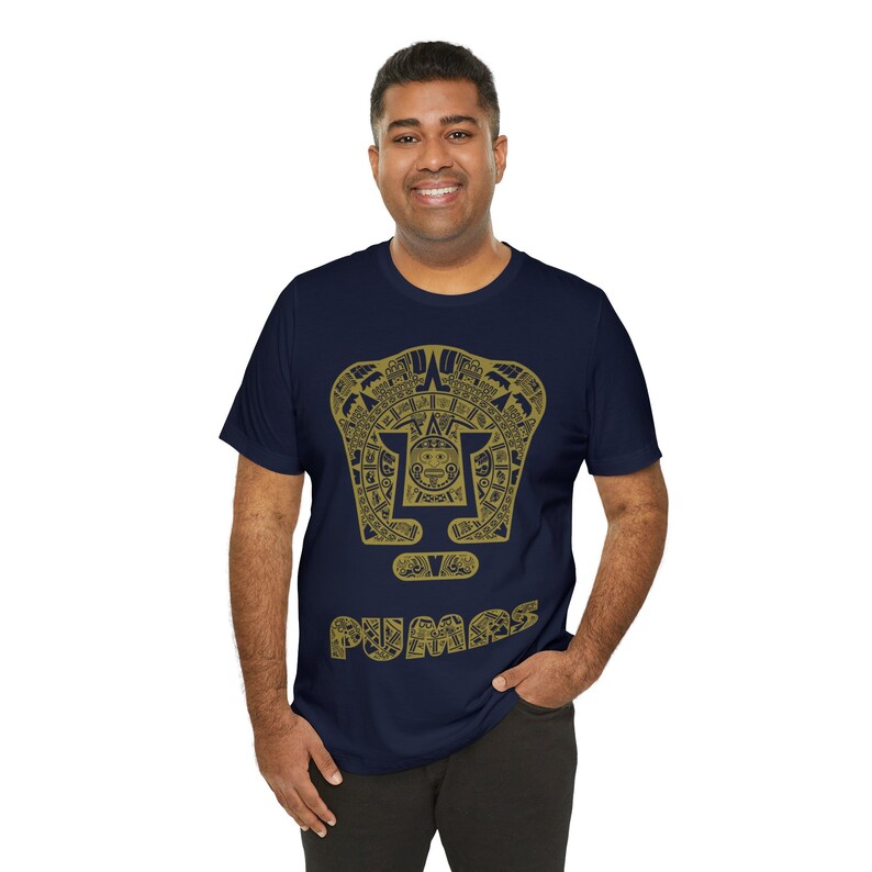 Aztec Art Print Mexican Futbol Shirt for Men - Liga MX Soccer Tee image 3