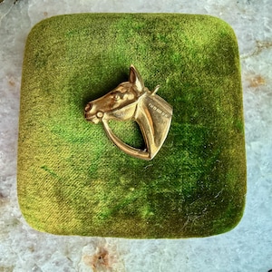 Vintage Gold Horse Charm 9ct 9k Fully Hallmarked for 1977