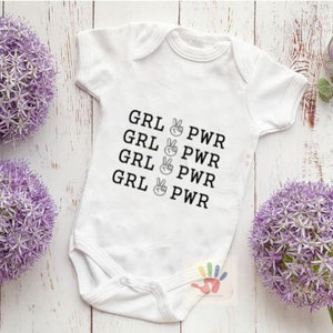 Girl Power Baby Onesie® | Feminist Baby Onesie® | Girl Power Baby Shower Gift | Baby Girl outfit | | Baby Girl gift |  Girl Onesie®