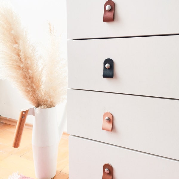 Leather Drawer Pulls Etsy New Zealand