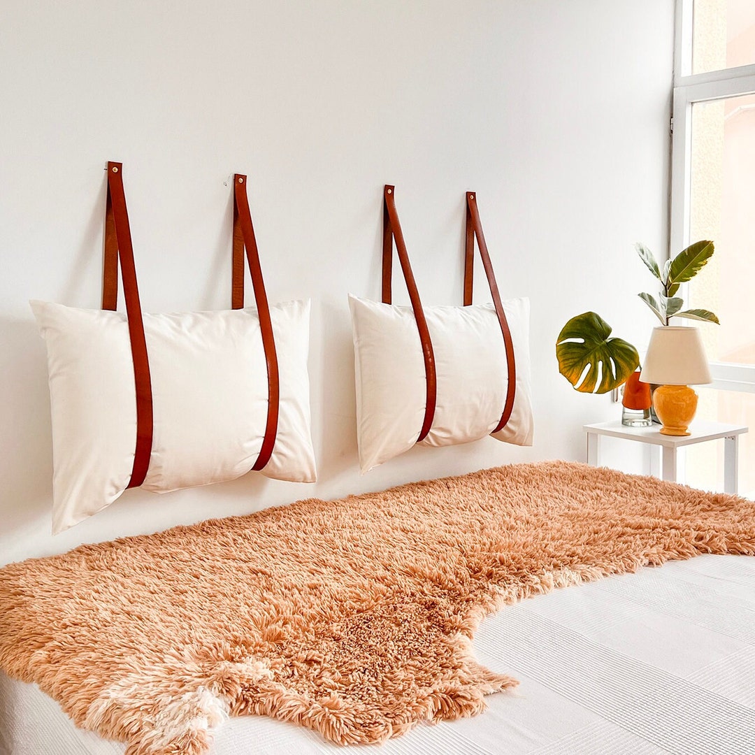 Hanging Cushion Headboard, Boho Headboard, Queen Headboard, Headboard