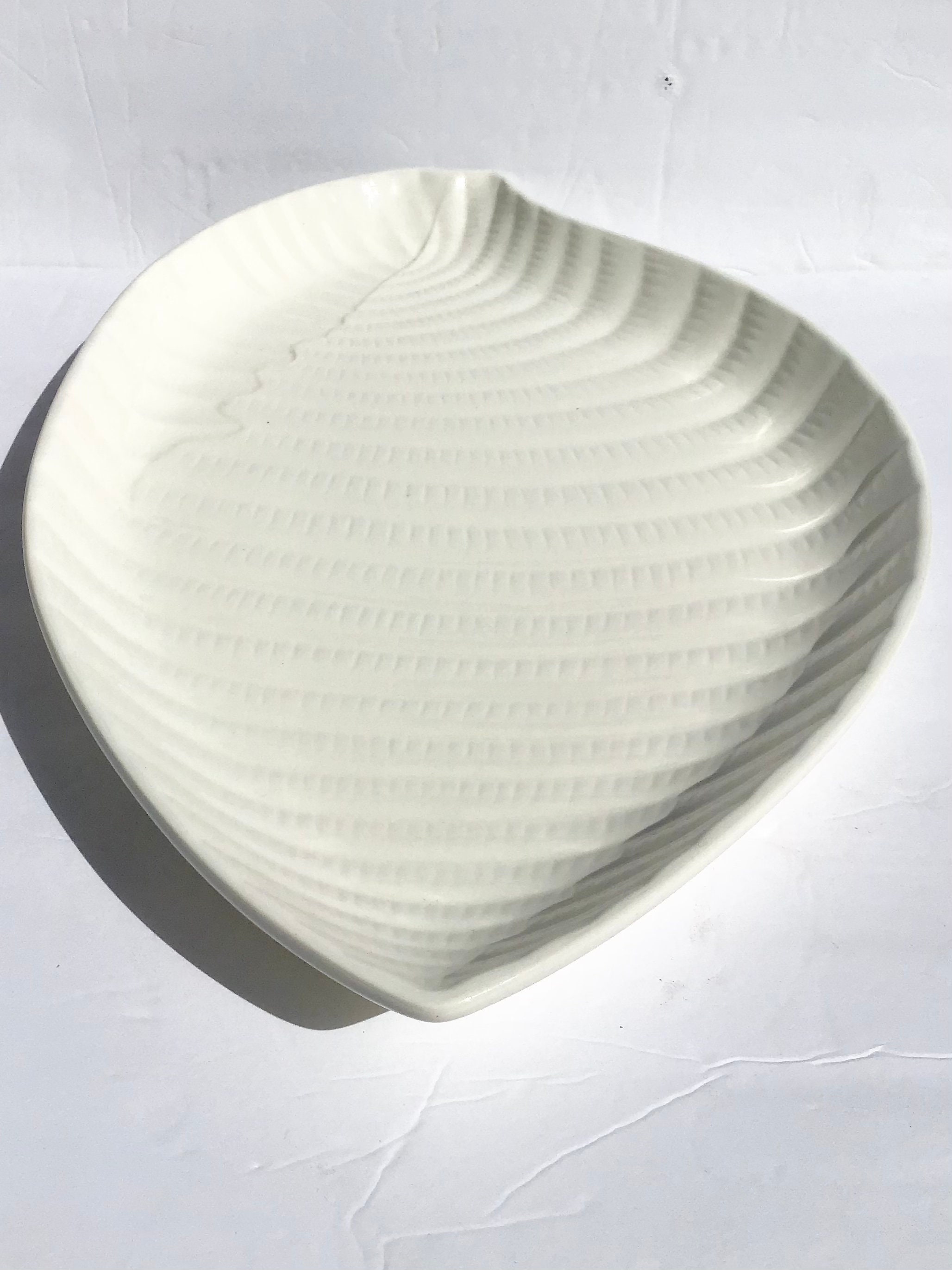 Large Shell Platter Large White Ceramic Shell Serving Platter - Etsy