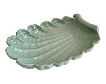 Green Serving Platter Bowl