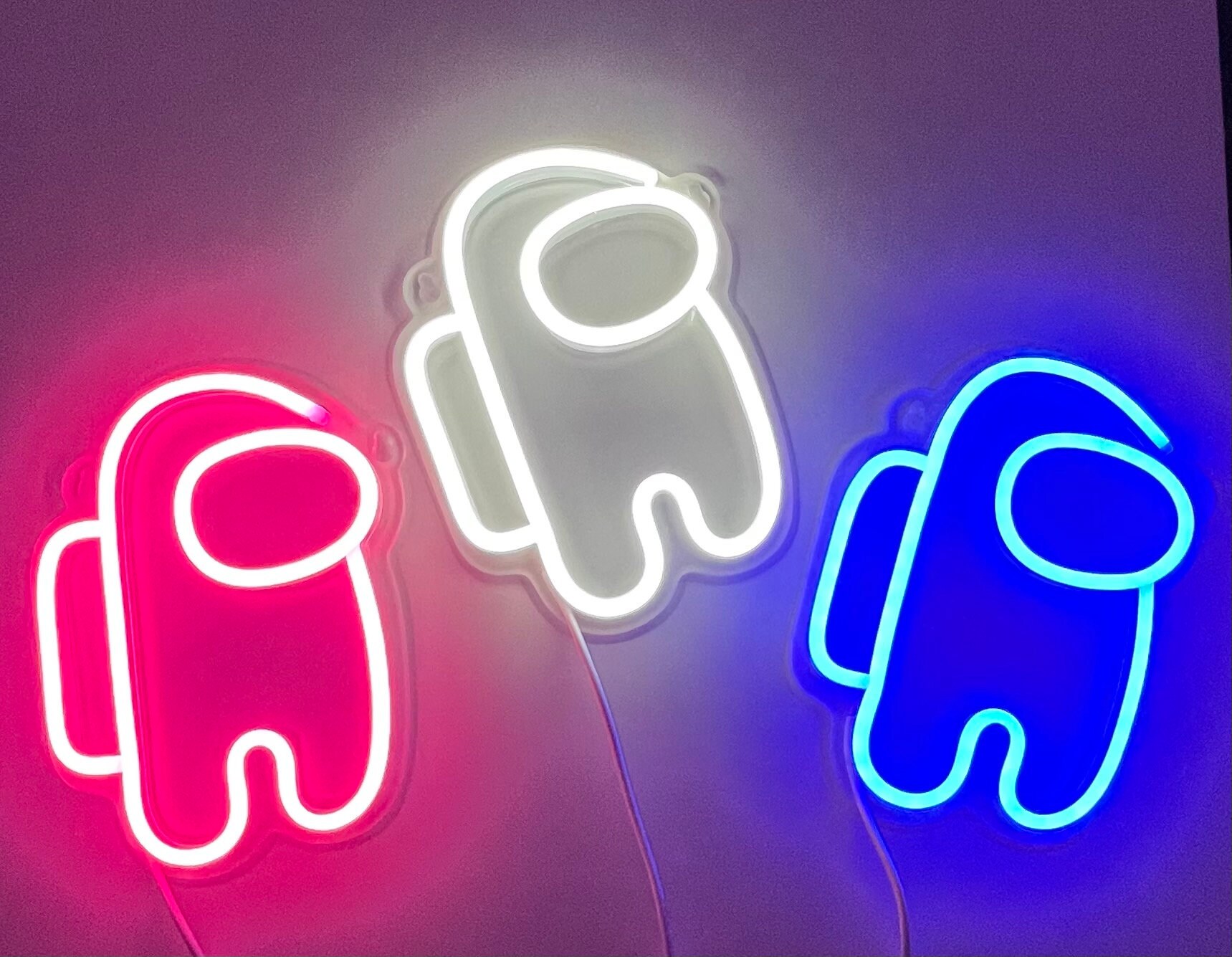 Neon LED Leuchte I Wanddekoration Lichtschild Crewmate | Etsy