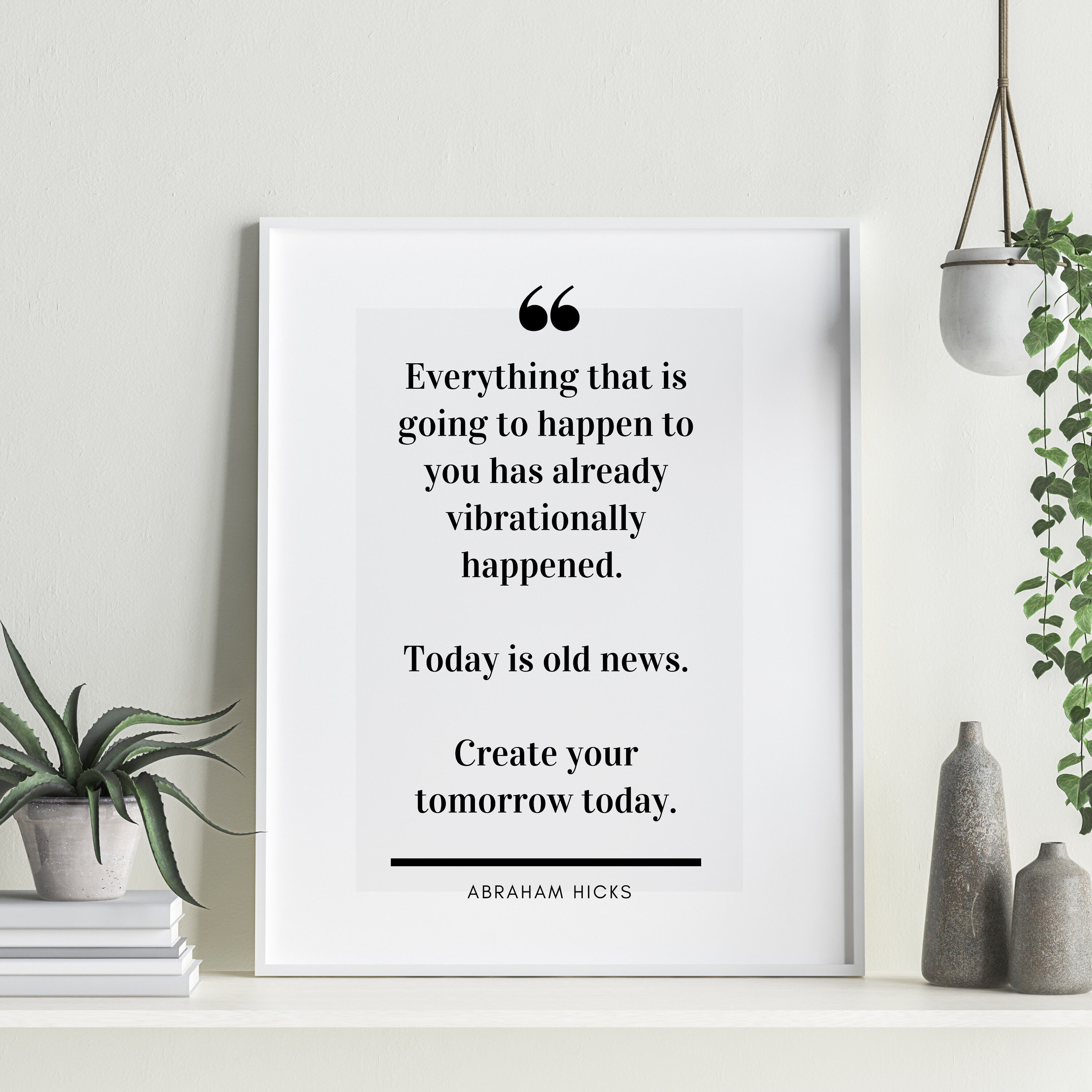 Law of Attraction Quote- Motivational Wall Decor * Motivational ...