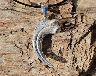 Raptor Claw Pendant Cast in Solid Sterling Silver