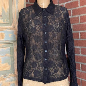 1990s Sheer Shirt - Etsy
