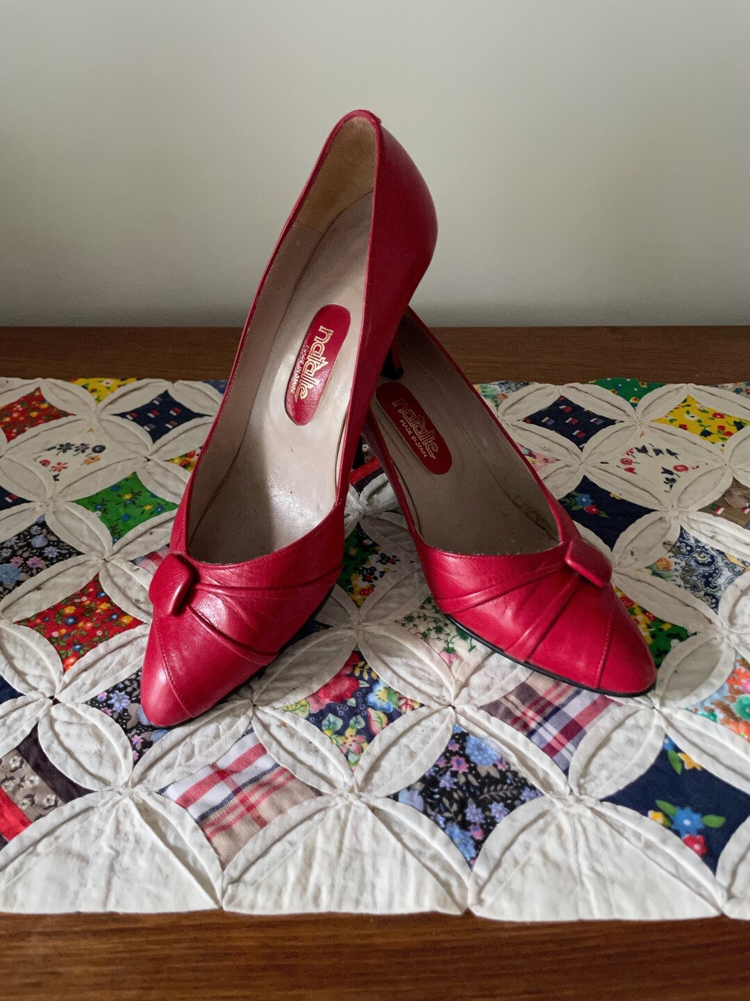clare 80 leather red sole pumps