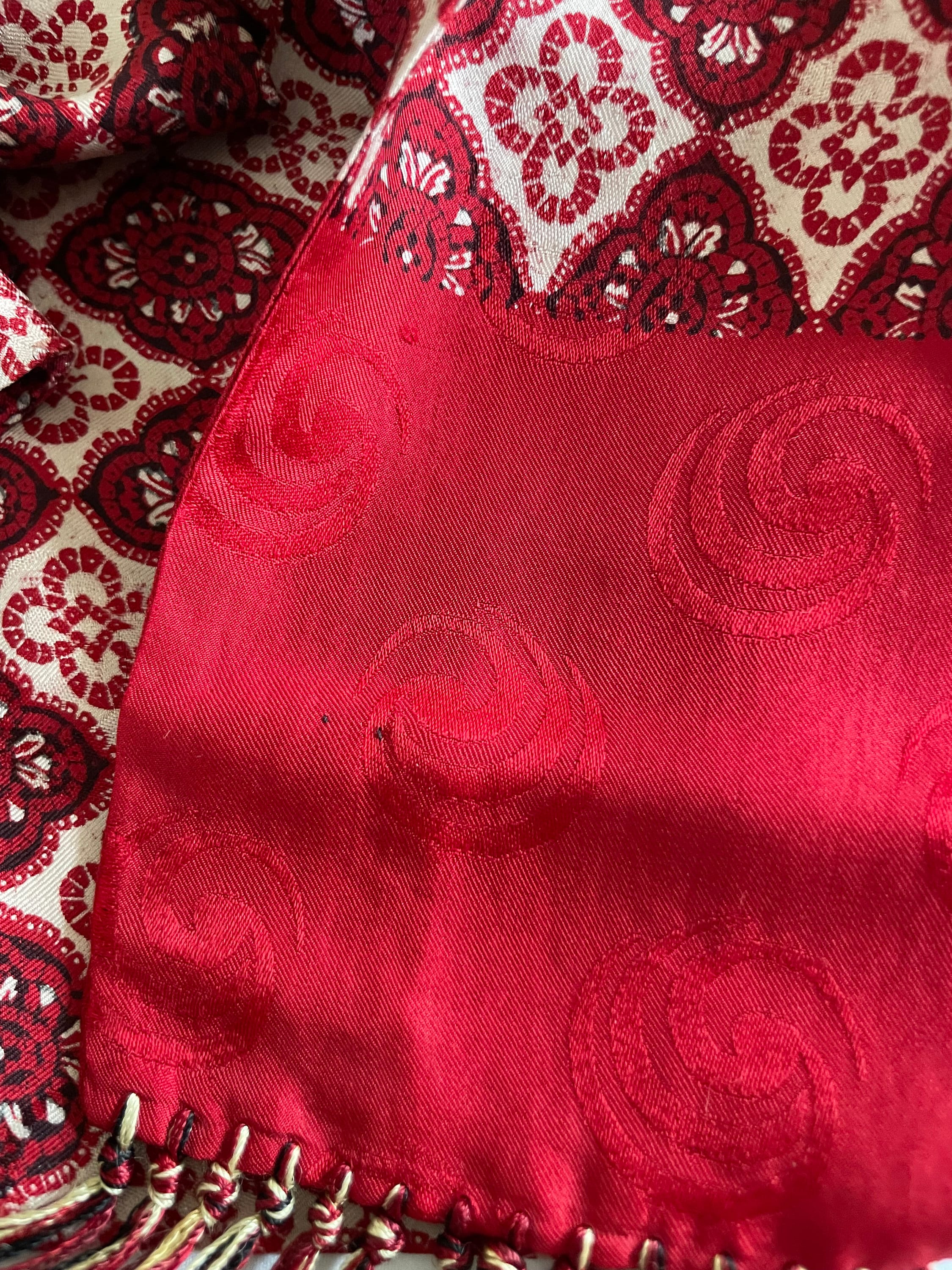 Vintage 40s Mens Silk Opera Scarf/mens Hand Printed Silk Scarf/hand