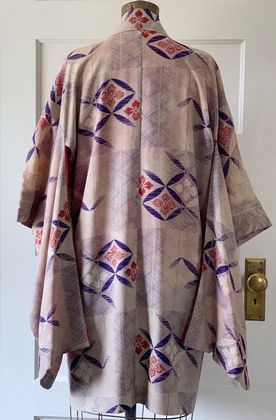 Vintage Silk Japanese Shibori Haori Kimono/Tradit… - image 5