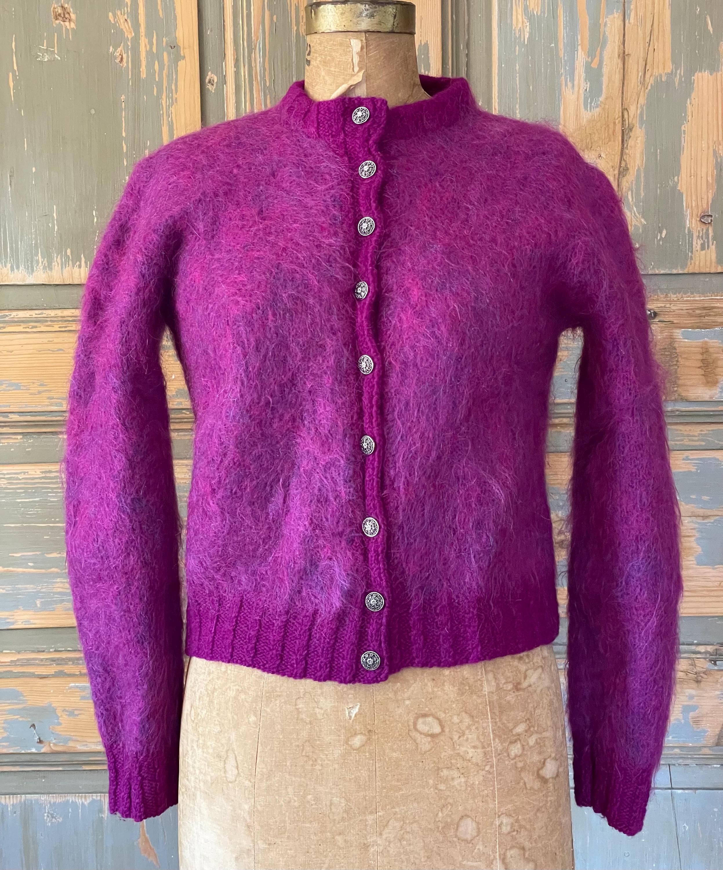 Vintage Cardigan Mohair - Etsy